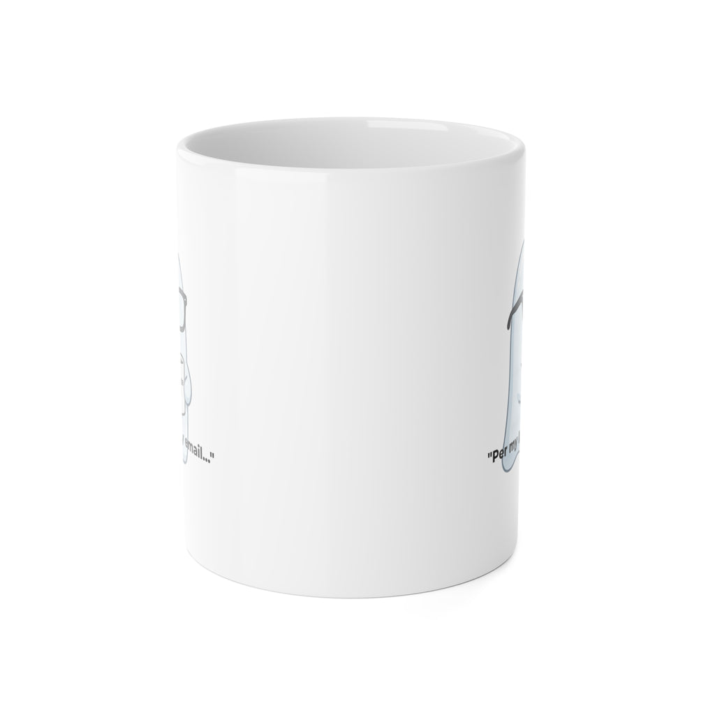 White Ceramic Mug, 11oz