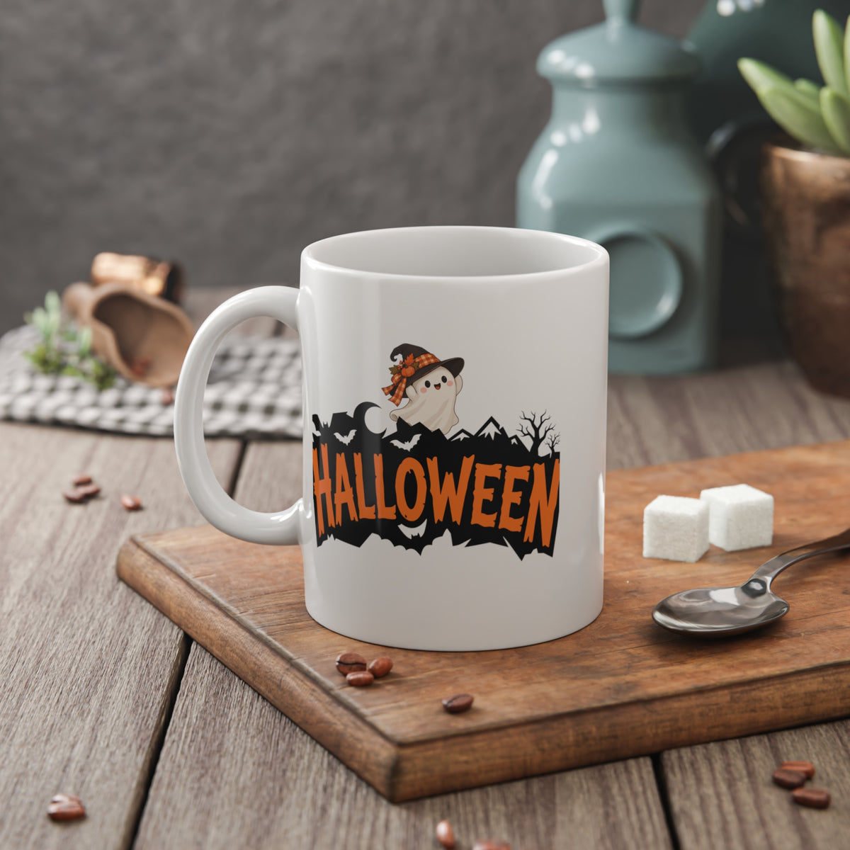 White Ceramic Mug, 11oz