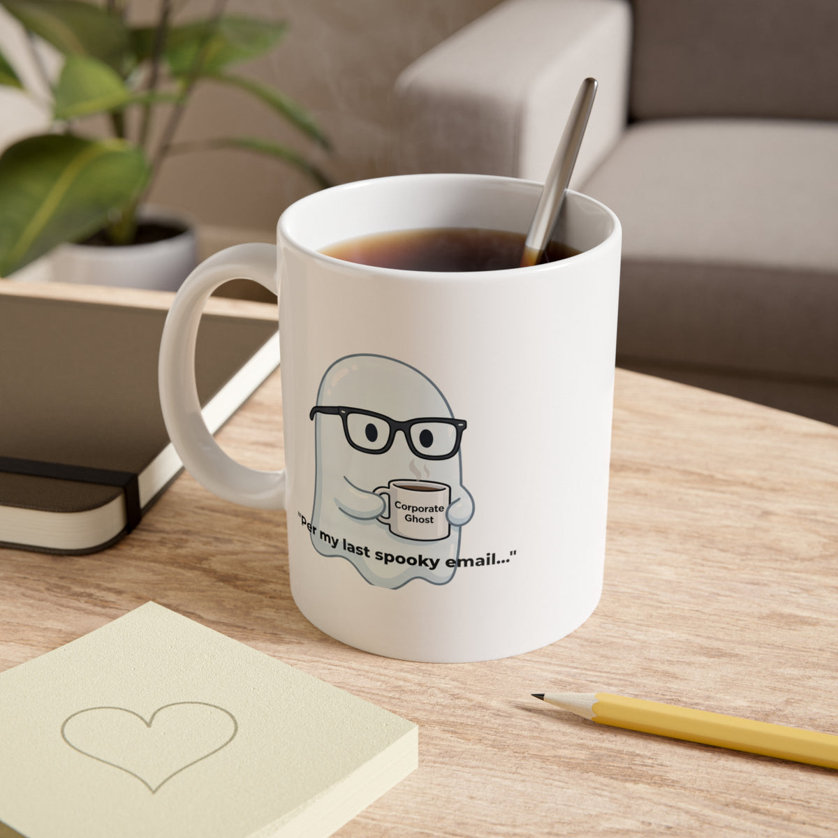 White Ceramic Mug, 11oz